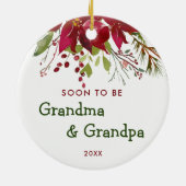 Binnenkort Oma en Opa Nieuwe Grootouders Keramisch Ornament (Achterkant)