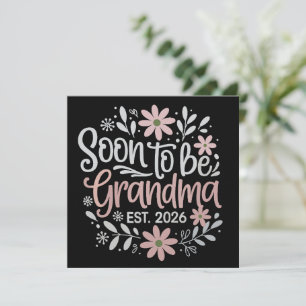 Binnenkort oma est 2026 Zwangerschapsaankondiging Kaart