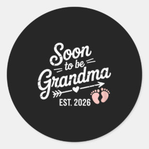 Binnenkort Oma Zwangerschapsaankondiging Geschat 2 Ronde Sticker