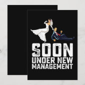 Binnenkort onder nieuw management grappig bruiloft kaart (Voorkant / Achterkant)