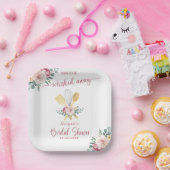 BINNENKORT ONTVOERD BRUIDSFEESTJE PAPIEREN BORDJE (Feest)