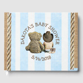 Binnenkort op Lil "Cowboy Baby shower Guestbook" Gastenboek (Voorkant)