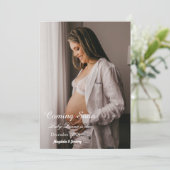 Binnenkort op maat Aankondiging van zwangerschap f (Staand voorkant)