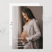 Binnenkort op maat Aankondiging van zwangerschap f (Voorkant / Achterkant)