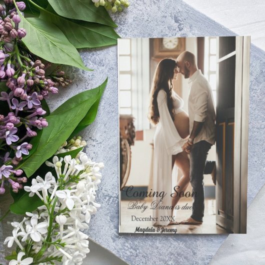 Binnenkort op maat Aankondiging van zwangerschap f