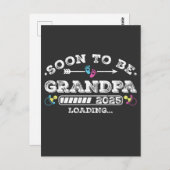 Binnenkort Opa 2025 Laden Briefkaart (Voorkant / Achterkant)