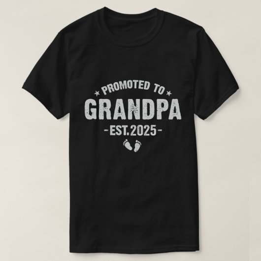 Binnenkort Opa 2025 Loading Gepromoveerd naar Opa T-shirt (Design voorkant)