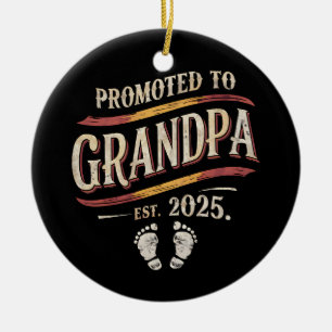 Binnenkort Opa 2025 Opa wordt 2025 Keramisch Ornament