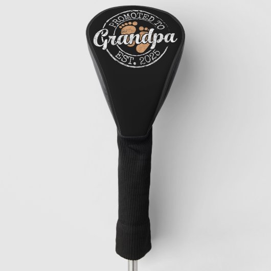 Binnenkort Opa Est 2025 Straks Opa Golfheadcover (Voorkant)