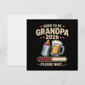 Binnenkort Opa wordend 2026 Baby Aankondiging  (Voorkant / Achterkant)