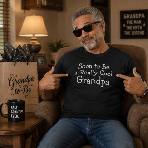 Binnenkort Opa Zwangerschapsaankondiging Geschenk T-shirt