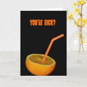 Binnenkort Oranje Juice Kaart (Gele Bloem)