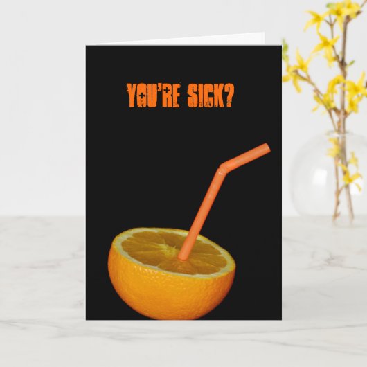 Binnenkort Oranje Juice Kaart (Gele Bloem)