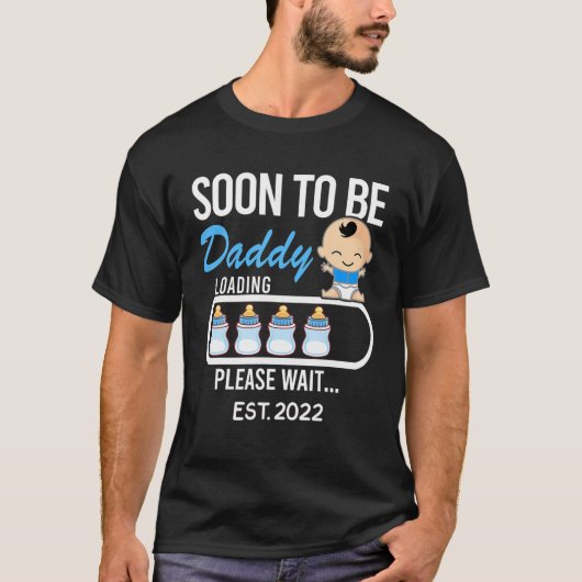 Binnenkort papa 2022, promoot bij papa EST 2022 T-shirt (Voorkant)