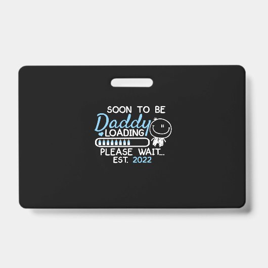 Binnenkort Papa 2022 Vaderdag Eerste Keer Badge (Voorzijde)