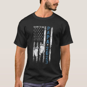 Binnenkort Papa 2023, eerste vaderdag New Pa T-shirt