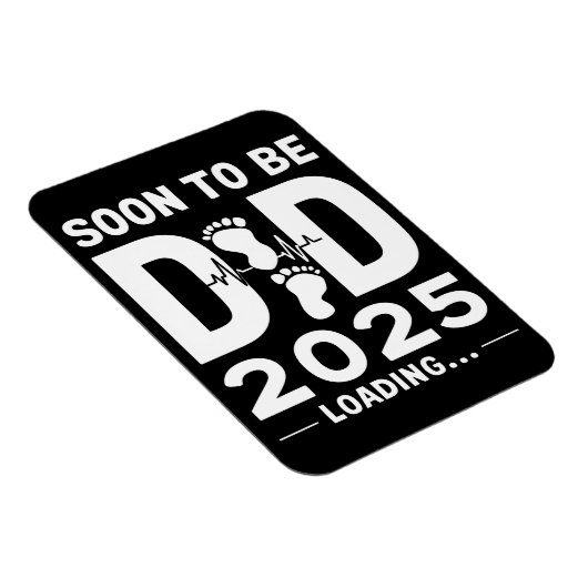 Binnenkort Papa 2025 Nieuwe Papa Worden Magneet (Rechterzijde)