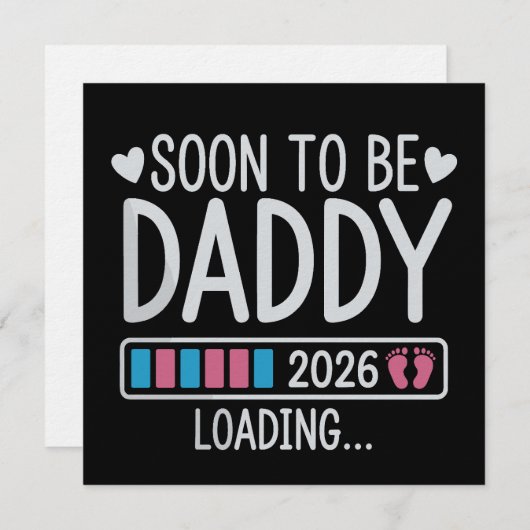 Binnenkort Papa 2026 Zwangerschap aankondiging (Voorkant / Achterkant)