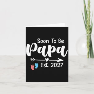 Binnenkort Papa 2027 Bevorderd Tot Papa Grappig Kaart