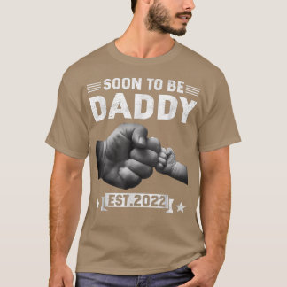 Binnenkort Papa Est 2022 Retro Vaderdag Nieuwe D T-shirt