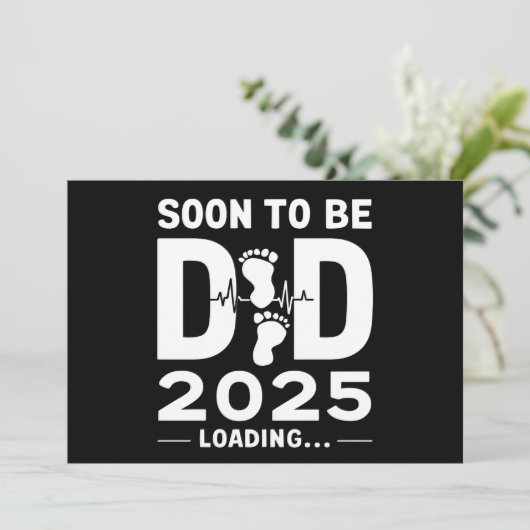 Binnenkort Papa Est 2025 Nieuwe Papa Worden  Aankondiging (Staand voorkant)