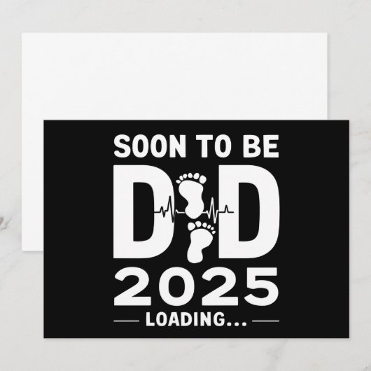 Binnenkort Papa Est 2025 Nieuwe Papa Worden Aankondiging (Voorkant / Achterkant)