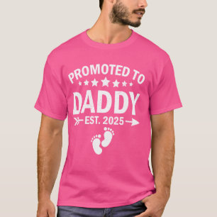 Binnenkort Papa Est 2025 Straks Nieuwe Papa Vader T-shirt