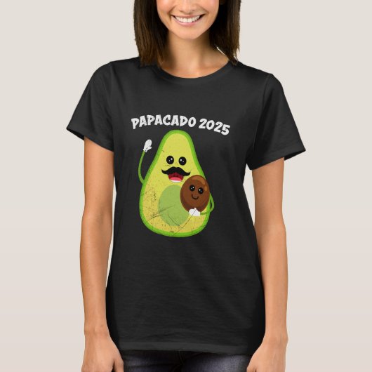 Binnenkort papa PAPACADO 2025 Future Father Funny T-shirt (Voorkant)