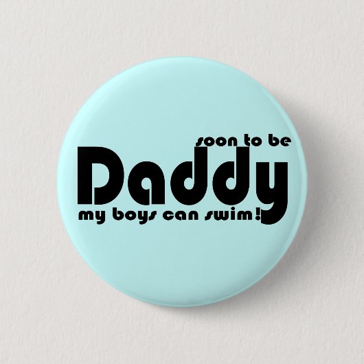 Binnenkort papa worden ronde button 5,7 cm (Voorkant)