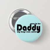 Binnenkort papa worden ronde button 5,7 cm (Voorkant /achterkant)