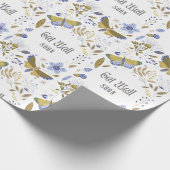 Binnenkort papier voor het ompakken van blauwdrukk (Hoek)