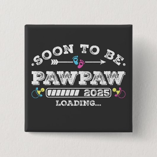 Binnenkort Pawpaw 2025 Loading Square Button (Voorkant)