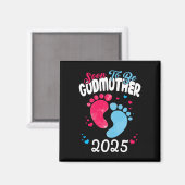 Binnenkort peetmoeder 2025 Zwangerschapsaankondigi Magneet (Voorkant / Achterkant)