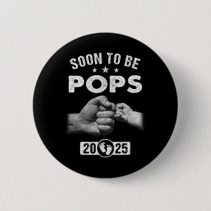 Binnenkort Pop EST 2025 Vaderdag Eerste keer NE Ronde Button 5,7 Cm