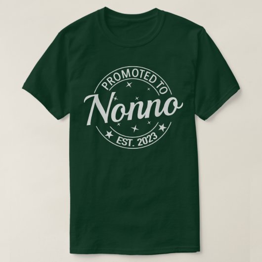 Binnenkort promoot tot Nonno 2023 om grootmoeder t T-shirt (Design voorkant)