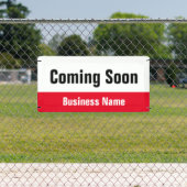 Binnenkort Red Black & White Business Spandoek (Insitu)