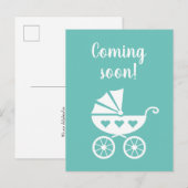 Binnenkort schattig aangekondigde zwangerschapskaa aankondigingskaart (Voorkant / Achterkant)