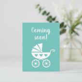 Binnenkort schattig aangekondigde zwangerschapskaa aankondigingskaart (Staand voorkant)