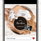 Binnenkort Schattigee fotozwangerschap Aankondiging