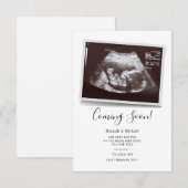 Binnenkort Script Sonogram Zwangerschapsaankondigi (Voorkant / Achterkant)