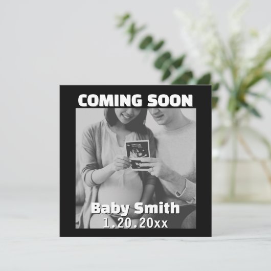 Binnenkort sociale media genderneutrale zwangersch aankondiging (Staand voorkant)