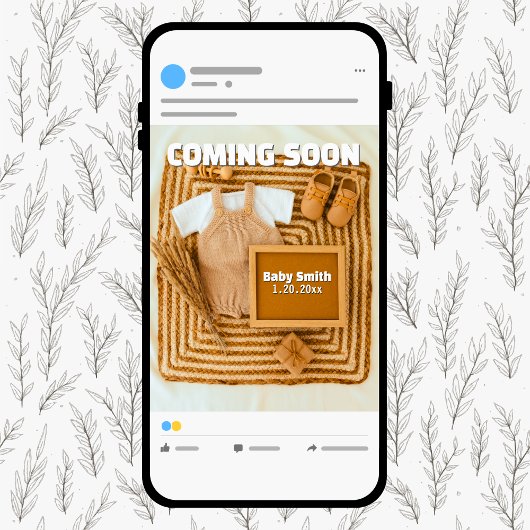 Binnenkort sociale media neutrale zwangerschap aankondiging