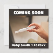 Binnenkort sociale media positieve zwangerschapste aankondiging (Voorkant)