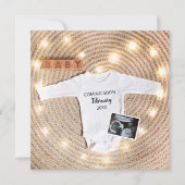 Binnenkort Sonogram Echografie Zwangerschap Aankondiging (Voorkant)