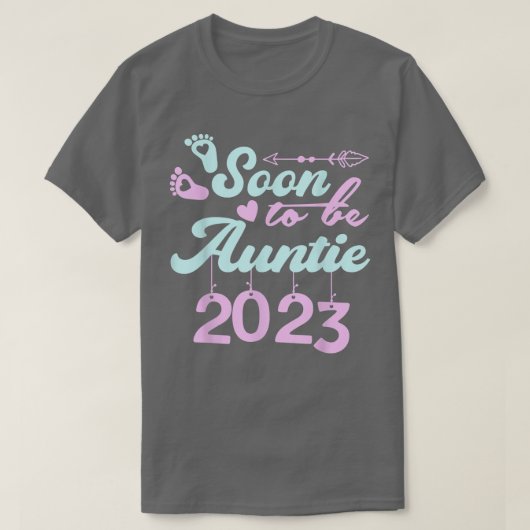 Binnenkort tante 2023............................. t-shirt (Design voorkant)