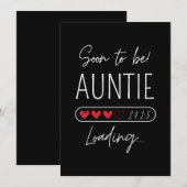 Binnenkort tante 2025 Laden tante worden Kaart (Voorkant / Achterkant)