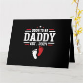 Binnenkort te zijn Pappa 2024 Nieuwe Pap 2024 Eers Kaart (Gele Bloem)