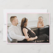 Binnenkort te zijn vier 2 foto's zwangerschap aank aankondiging (Achterkant)