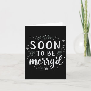 Binnenkort te zijn vrolijk kerst verloofde paar ma kaart