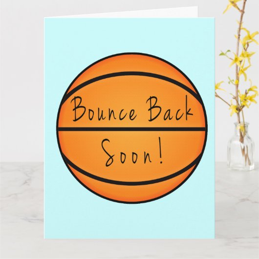 Binnenkort terug basketbal kaart (Gele Bloem)